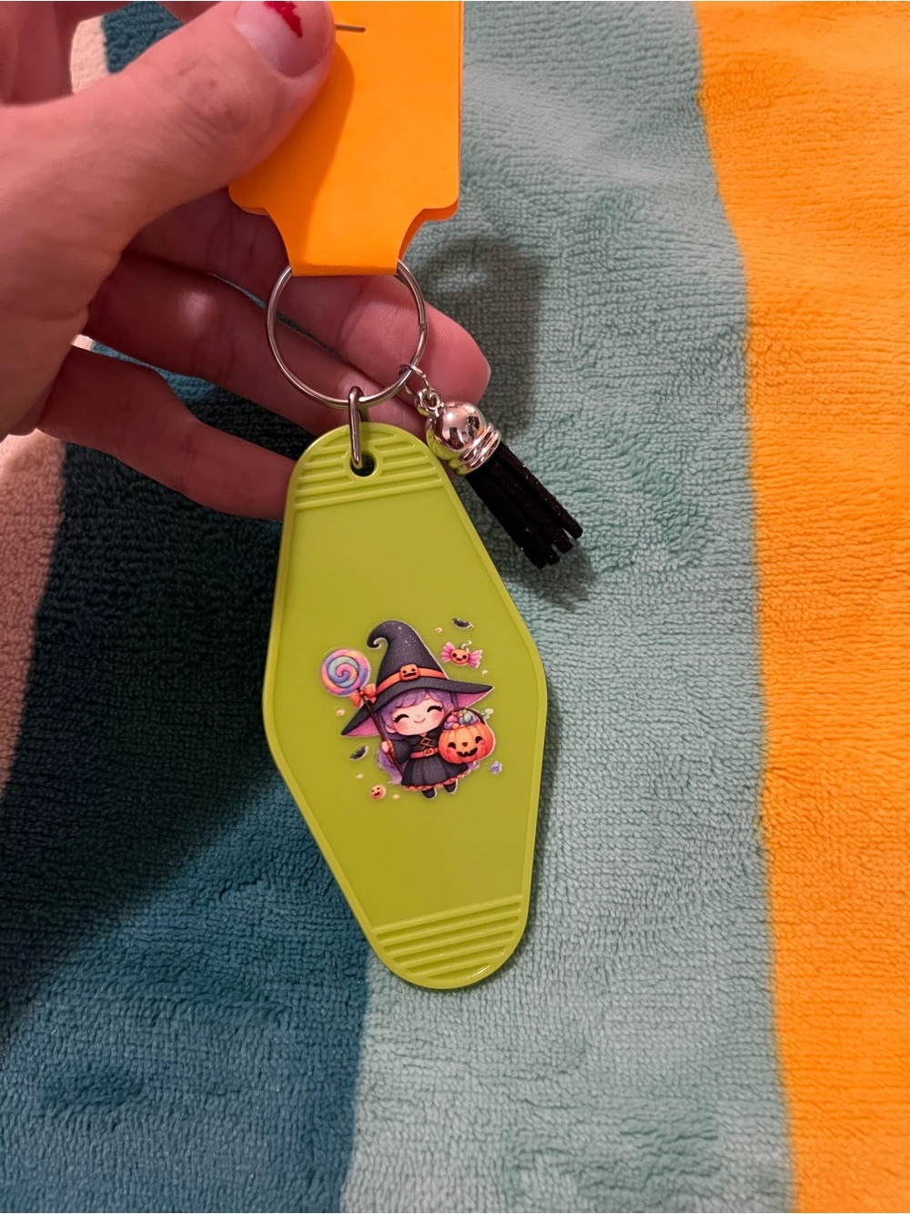 Cute Witch Keychain 🎃